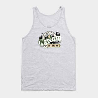 Mesa Verde National Park Colorado Vintage Label Tank Top